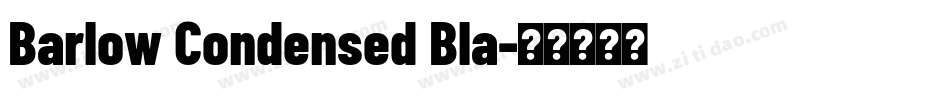 Barlow Condensed Bla字体转换